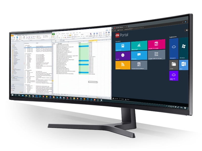 CEO Desktop ultrawide monitor