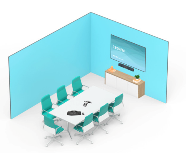 Boardroom conference video call