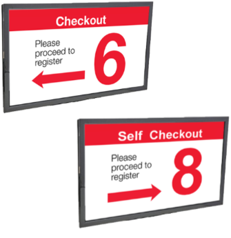 Combined system displays for queue management