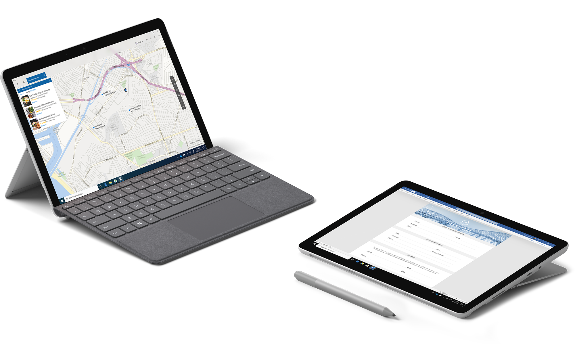 Microsoft Surface laptop and tablet