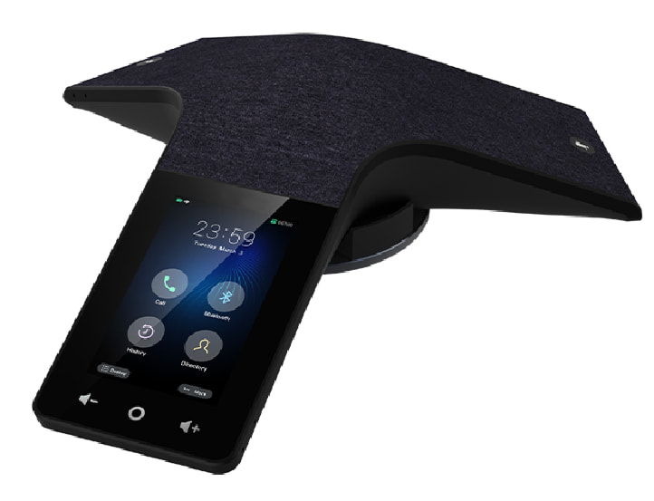 A wireless conference phone